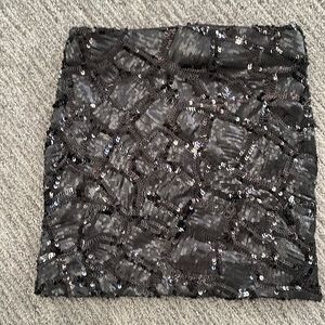 NWOT Dress the Population sequin skirt